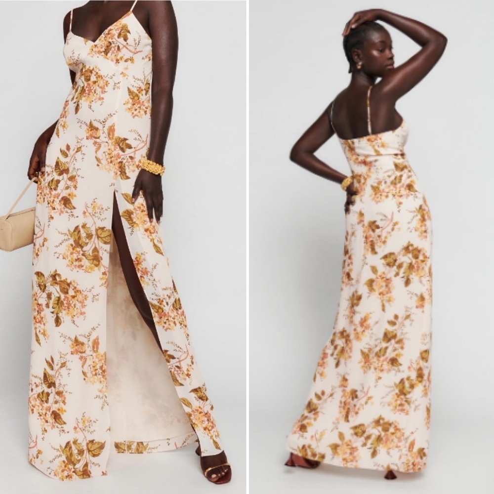 Reformation Pyper maxi Dress size 8 - Picture 3 of 16